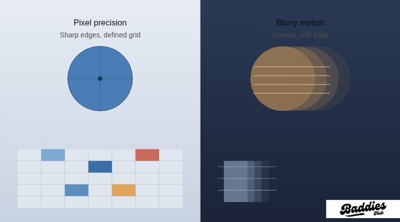 Pixel Precision vs. Blurry Motion